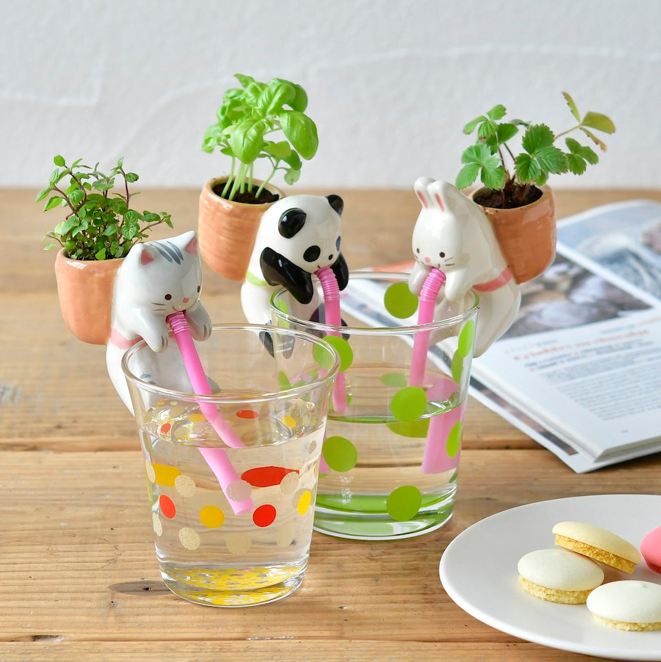 self watering panda planter Chuppon